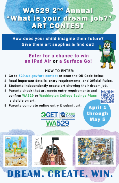 2023 Art Contest Take Home Flyer